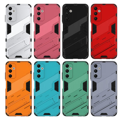 For Samsung Galaxy A05s 4G Punk Armor 2 in 1 PC + TPU Shockproof Phone Case with Invisible Holder(Light Red) - Galaxy Phone Cases by buy2fix | Online Shopping UK | buy2fix