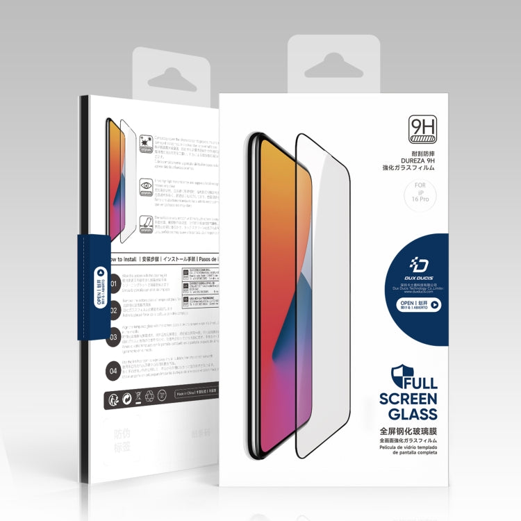 For iPhone 16 Pro 10pcs DUX DUCIS 0.33mm 9H Medium Alumina Tempered Glass Film - iPhone 16 Pro Tempered Glass by DUX DUCIS | Online Shopping UK | buy2fix