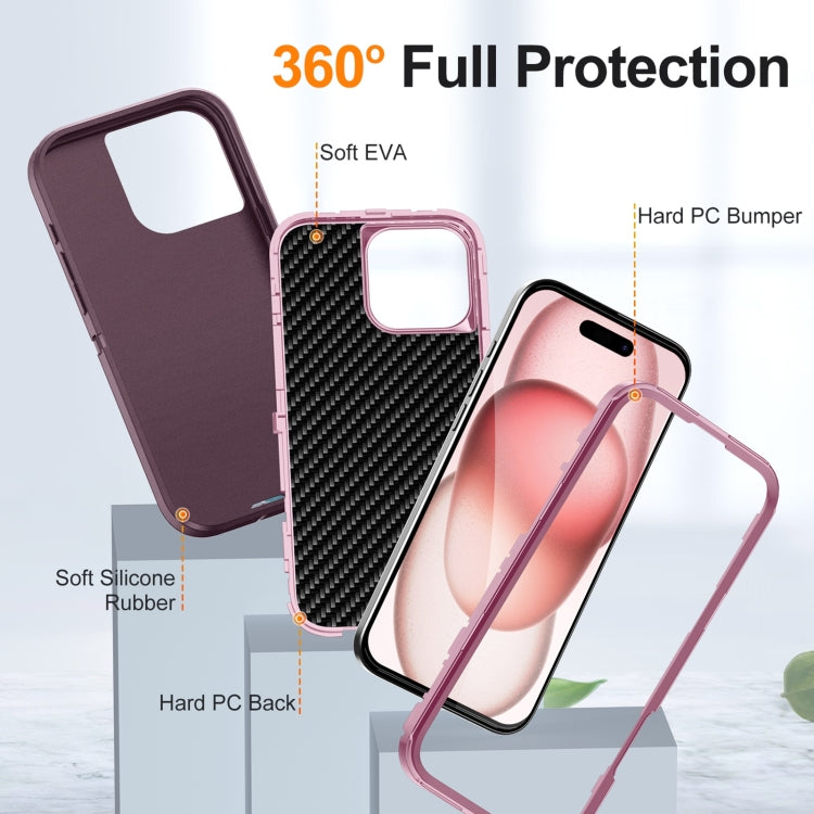 For iPhone 16 Pro Max Life Waterproof Rugged Phone Case(Purple + Pink) - iPhone 16 Pro Max Cases by buy2fix | Online Shopping UK | buy2fix