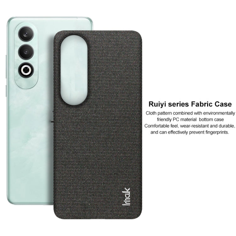 For OnePlus Nord CE4 5G imak Ruiyi Series Cloth Texture PU + PC Phone Case(Dark Grey) - OnePlus Cases by imak | Online Shopping UK | buy2fix