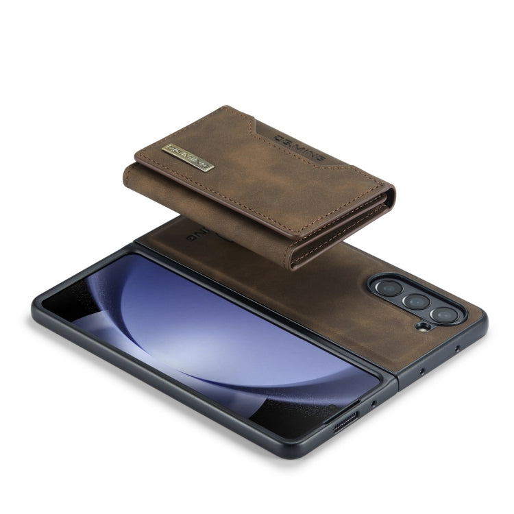 For Samsung Galaxy Z Fold5 DG.MING M2 Series 3-Fold Multi Card Bag + Magnetic Phone Case(Coffee) - Galaxy Z Fold5 Cases by DG.MING | Online Shopping UK | buy2fix