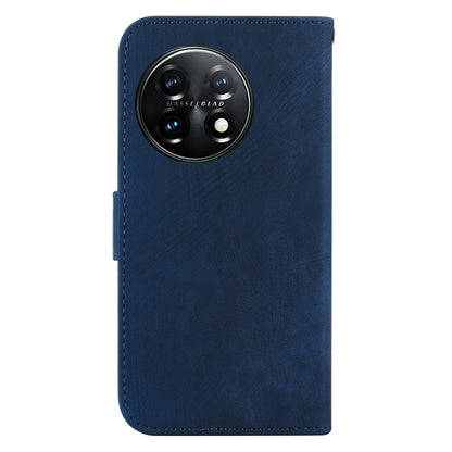 For OnePlus 11 Little Tiger Embossed Leather Phone Case(Dark Blue) - OnePlus Cases by buy2fix | Online Shopping UK | buy2fix