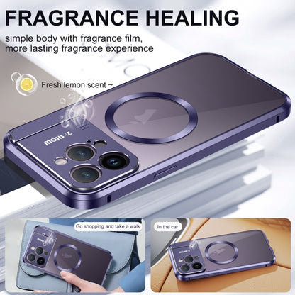 For iPhone 16 Pro Max Aromatherapy Holder Single-sided MagSafe Magnetic Phone Case(Black) - iPhone 16 Pro Max Cases by buy2fix | Online Shopping UK | buy2fix