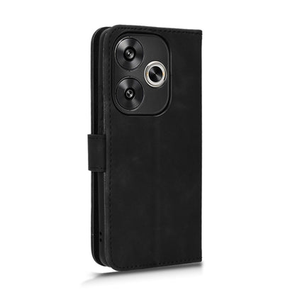 For Xiaomi Redmi Turbo 3 Skin Feel Magnetic Flip Leather Phone Case(Black) - Xiaomi Cases by buy2fix | Online Shopping UK | buy2fix