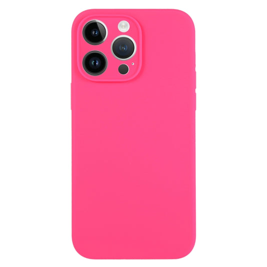 For iPhone 13 Pro Pure Color Liquid Silicone Fine Pore Phone Case(Fresh Pink) - iPhone 13 Pro Cases by buy2fix | Online Shopping UK | buy2fix