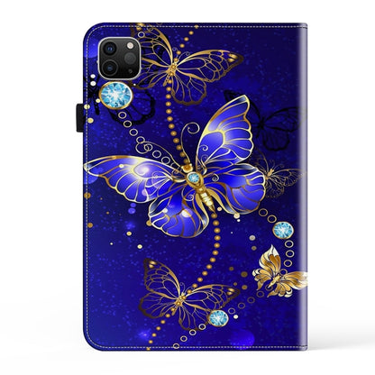 For iPad Air 11 2024 / Pro 11 2022 Crystal Texture Painted Leather Tablet Case(Diamond Butterflies) - iPad Pro 11 (2022/2021) Cases by buy2fix | Online Shopping UK | buy2fix