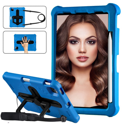 For iPad Air 11 2024 Shield 360 Rotation Handle EVA Shockproof PC Tablet Case(Blue Black) - iPad Air 11 2024 Cases by buy2fix | Online Shopping UK | buy2fix