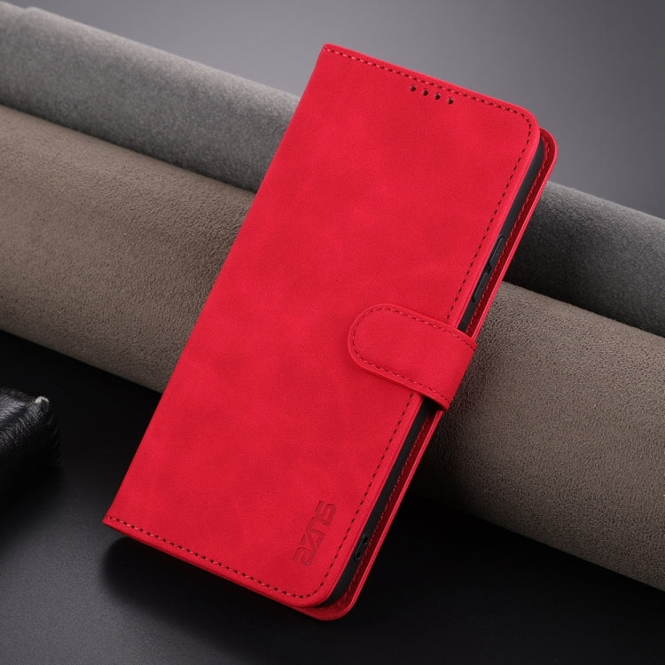 For Huawei Maimang A20 AZNS Skin Feel Calf Texture Flip Leather Phone Case(Red) - Huawei Cases by AZNS | Online Shopping UK | buy2fix