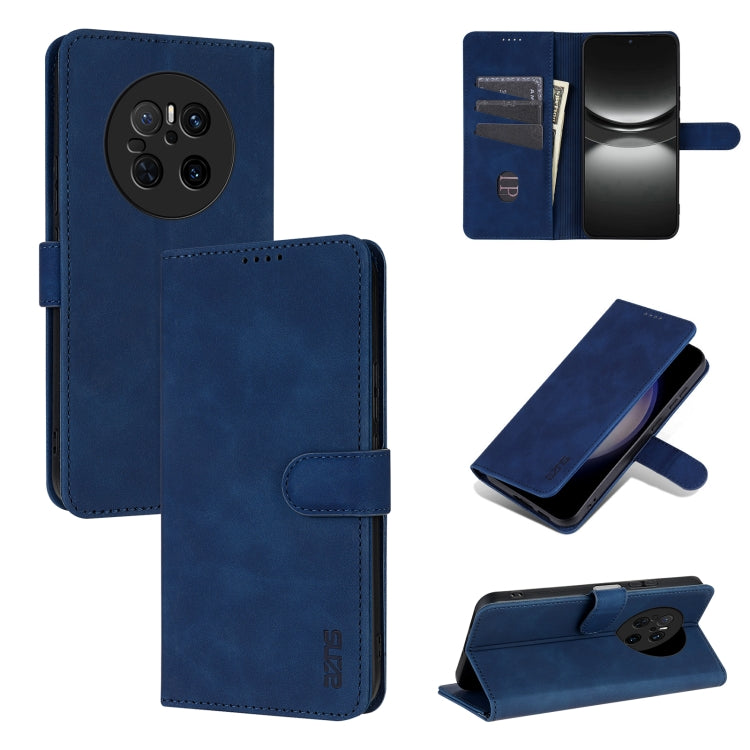 For Huawei Mate 70 AZNS Skin Feel Calf Texture Flip Leather Phone Case(Blue) - Huawei Cases by AZNS | Online Shopping UK | buy2fix