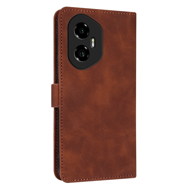 For Honor 300 AZNS Skin Feel Calf Texture Flip Leather Phone Case(Brown) - Honor Cases by AZNS | Online Shopping UK | buy2fix