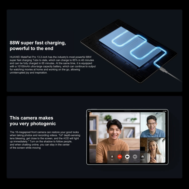 HUAWEI MatePad Pro 13.2 inch WiFi, 12GB+512GB, HarmonyOS 4 Hisilicon Kirin 9000S 12-core, Not Support Google Play(Black) - Huawei by Huawei | Online Shopping UK | buy2fix