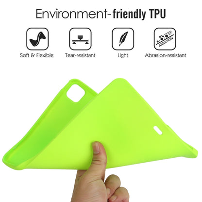 For iPad Air 11 2024 Oil Spray Skin-friendly TPU Tablet Case(Fluorescent Green) - iPad Air 11 2024 Cases by buy2fix | Online Shopping UK | buy2fix