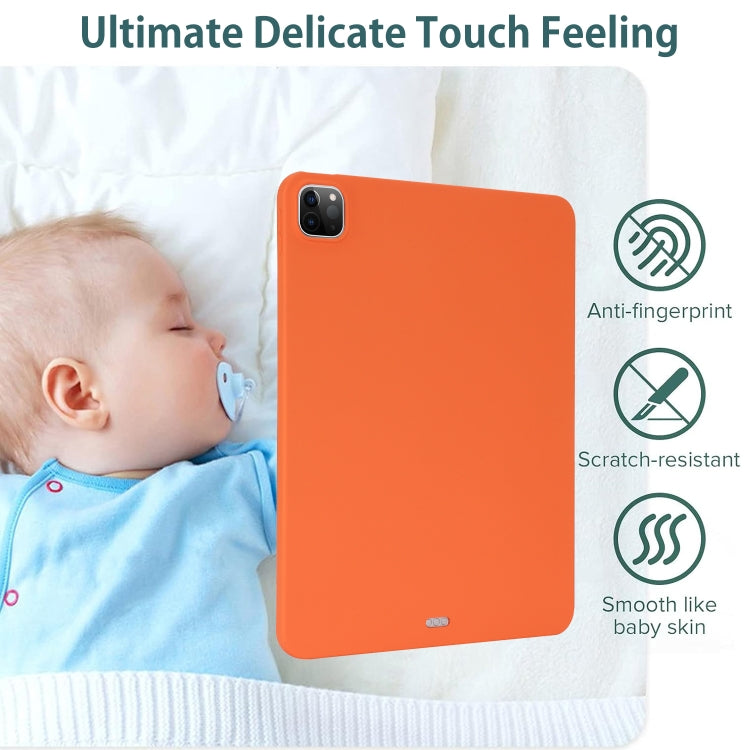 For Xiaomi Pad 6s Pro Oil Spray Skin-friendly TPU Tablet Case(Orange) - More Tablet Cases by buy2fix | Online Shopping UK | buy2fix