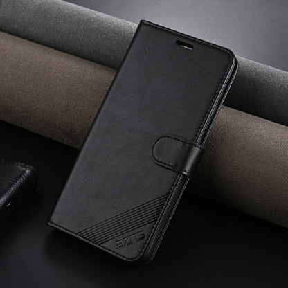 For OnePlus Nord CE4 Lite 5G AZNS Sheepskin Texture Flip Leather Phone Case(Black) - OnePlus Cases by AZNS | Online Shopping UK | buy2fix