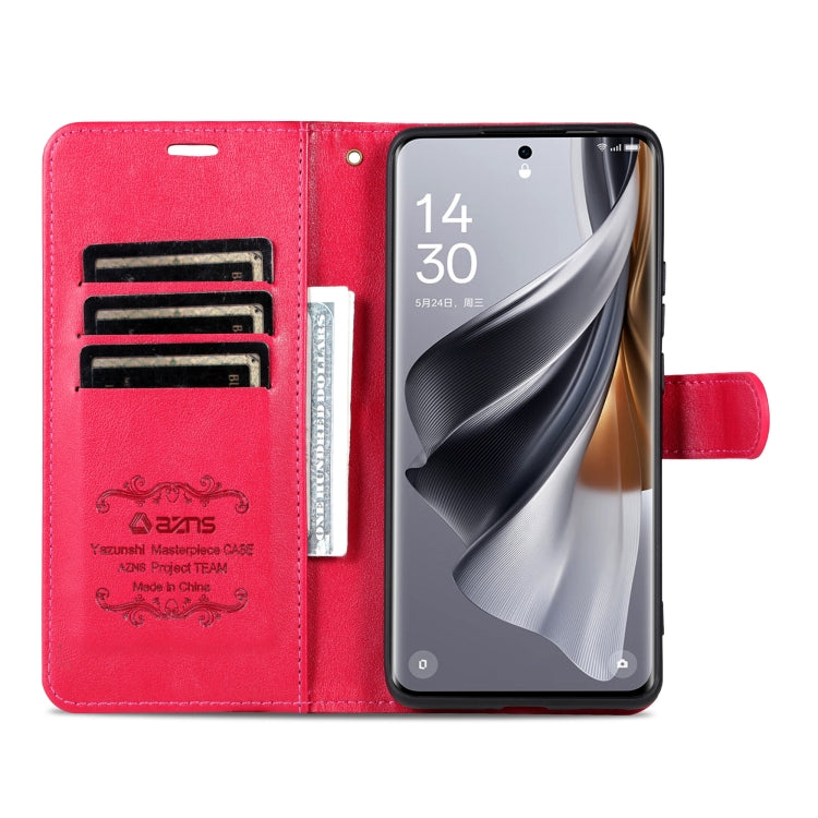 For OnePlus Nord CE4 Lite 5G AZNS Sheepskin Texture Flip Leather Phone Case(Red) - OnePlus Cases by AZNS | Online Shopping UK | buy2fix