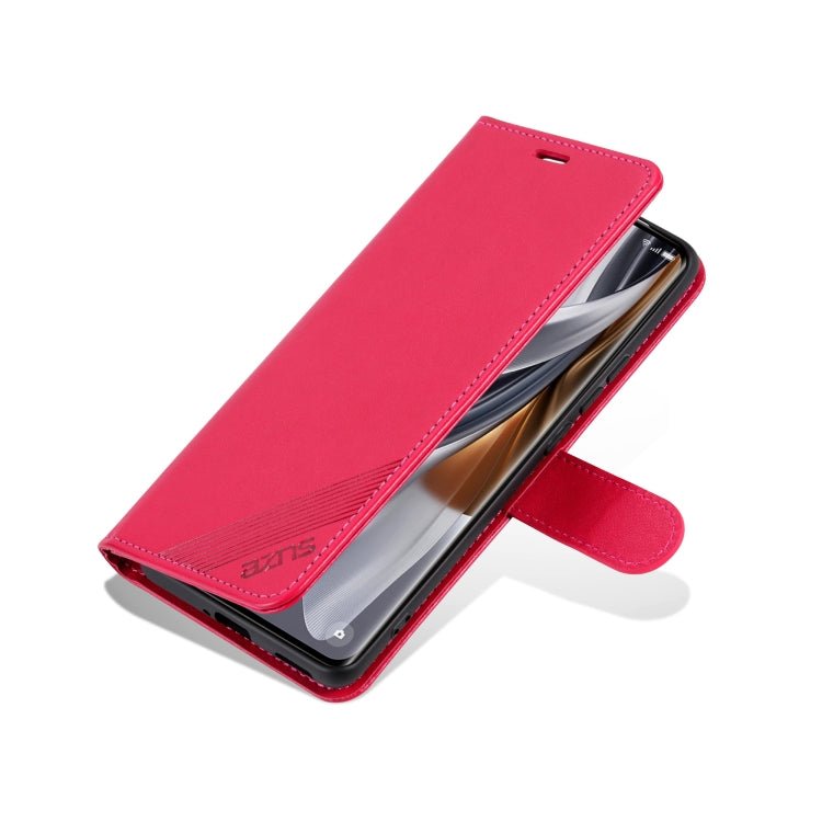 For OnePlus Nord CE4 Lite 5G AZNS Sheepskin Texture Flip Leather Phone Case(Red) - OnePlus Cases by AZNS | Online Shopping UK | buy2fix