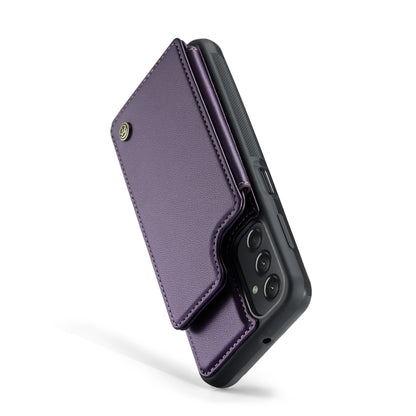 For Samsung Galaxy A24 4G CaseMe C22 Card Slots Holder RFID Anti-theft Phone Case(Purple) - Galaxy Phone Cases by CaseMe | Online Shopping UK | buy2fix