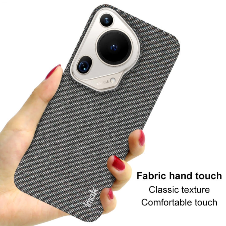 For Huawei Pura 70 Ultra imak Ruiyi Series Cloth Texture PU + PC Phone Case(Light Grey) - Huawei Cases by imak | Online Shopping UK | buy2fix