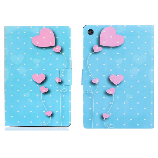 For Samsung Galaxy Tab A9+ Voltage Coloured Drawing Smart PU Tablet Case with Sleep / Wake-up Function(Love Balloons) - Galaxy Tab A9+ by buy2fix | Online Shopping UK | buy2fix