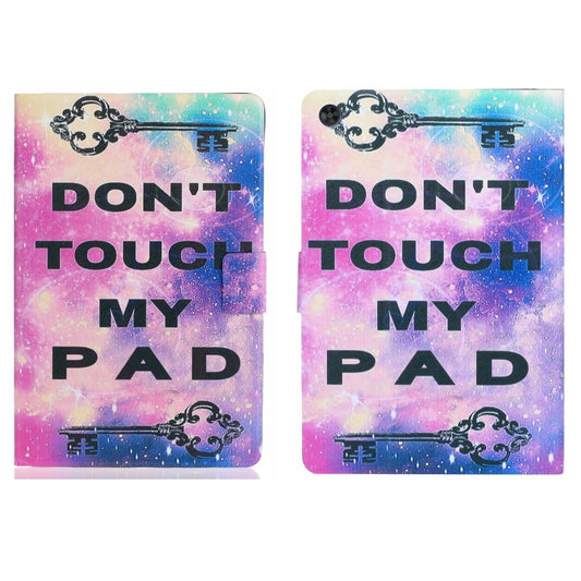 For Samsung Galaxy Tab A9+ Voltage Coloured Drawing Smart PU Tablet Case with Sleep / Wake-up Function(Dont Touch My Pad) - Galaxy Tab A9+ by buy2fix | Online Shopping UK | buy2fix