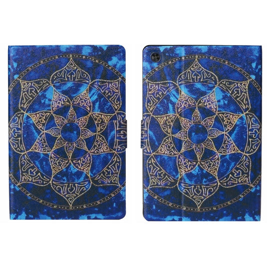 For Samsung Galaxy Tab A9 Voltage Coloured Drawing Smart PU Tablet Case with Sleep / Wake-up Function(Blue Mandala) - Galaxy Tab A9 by buy2fix | Online Shopping UK | buy2fix