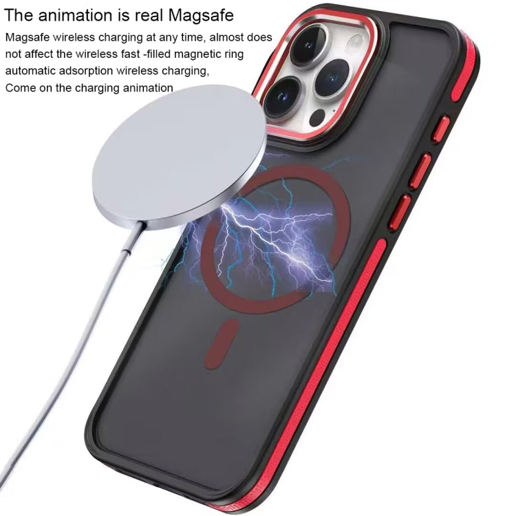 For iPhone 11 Two-color Frosted MagSafe Magnetic Phone Case(Orange) - iPhone 11 Cases by buy2fix | Online Shopping UK | buy2fix