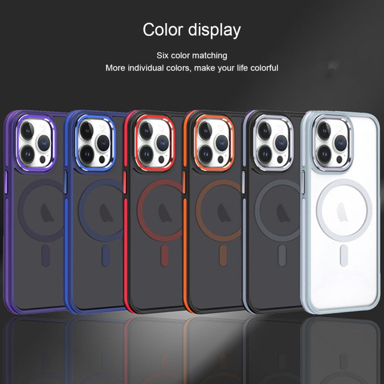 For iPhone 13 Pro Max Two-color Frosted MagSafe Magnetic Phone Case(Grey) - iPhone 13 Pro Max Cases by buy2fix | Online Shopping UK | buy2fix