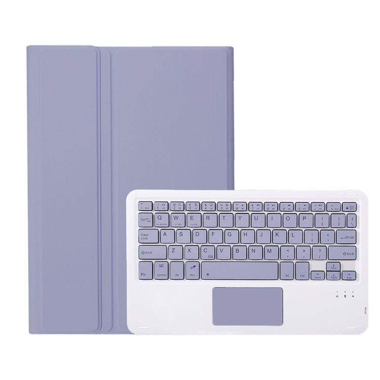 For Xiaomi Redmi Pad SE 11 inch A0N9-A Lambskin Texture Ultra-thin Detachable Bluetooth Keyboard Leather Case with Touchpad(Purple) - Others Keyboard by buy2fix | Online Shopping UK | buy2fix