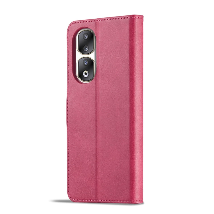 For Honor 90 Pro LC.IMEEKE Calf Texture Leather Phone Case(Red) - Honor Cases by LC.IMEEKE | Online Shopping UK | buy2fix