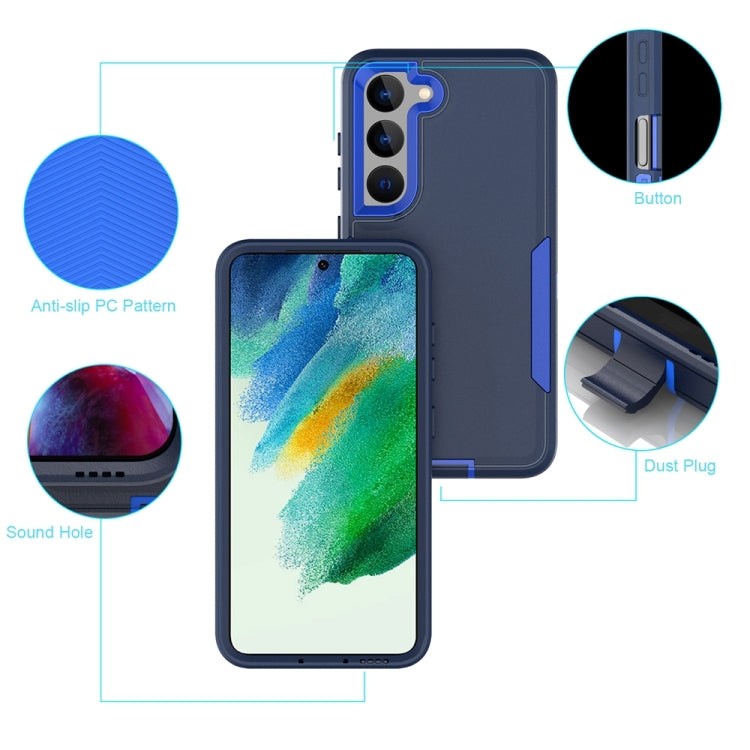 For Samsung Galaxy S25 Ultra / S24 Ultra 5G Magnetic 2 in 1 PC Hybrid TPU Phone Case(Royal Blue+Dark Blue) - Galaxy S24 Ultra 5G Cases by buy2fix | Online Shopping UK | buy2fix