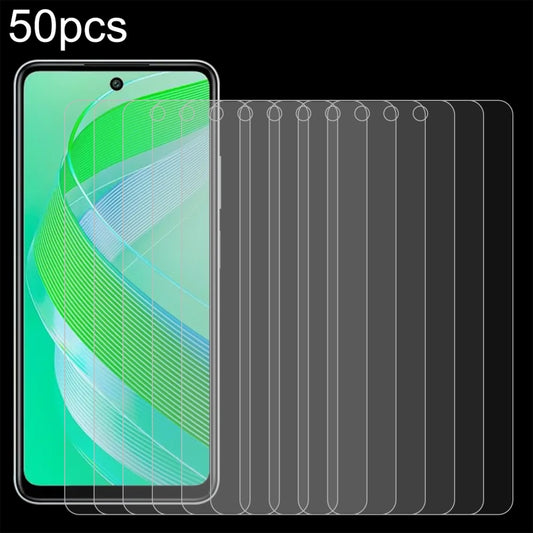 For Infinix Smart 8 Pro 50pcs 0.26mm 9H 2.5D Tempered Glass Film - Infinix Tempered Glass by buy2fix | Online Shopping UK | buy2fix