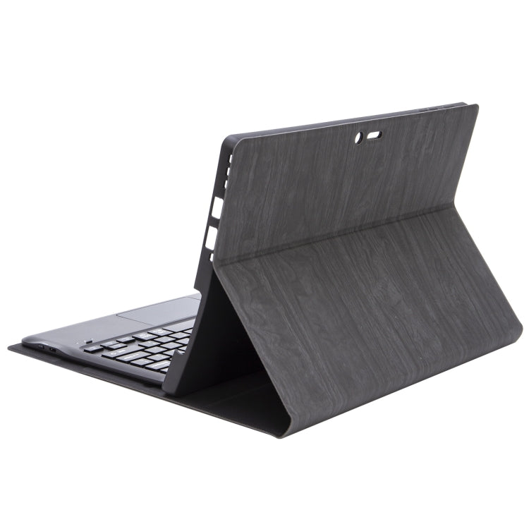 For Microsoft Surface Pro 9 SF129-A Tree Texture Touchpad Bluetooth Keyboard Leather Tablet Case(Black) - Others Keyboard by buy2fix | Online Shopping UK | buy2fix