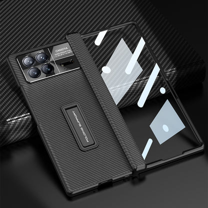 For Xiaomi Mix Fold 3 GKK Magnetic Hinge Flip Leather Phone Case with Holder(Black) - Xiaomi Cases by GKK | Online Shopping UK | buy2fix