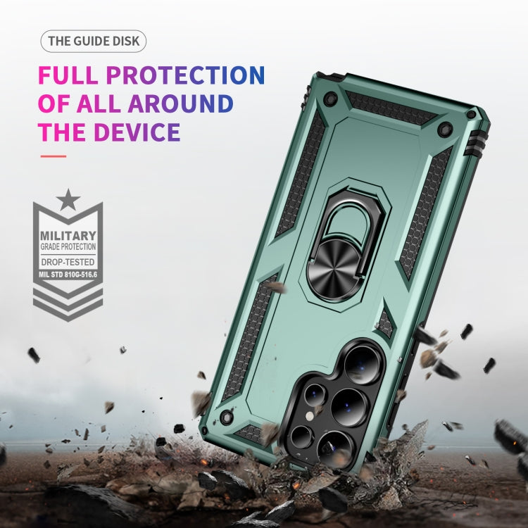 For Samsung Galaxy S25 Ultra 5G Shockproof TPU + PC Phone Case(Dark Green) - Galaxy S25 Ultra 5G Cases by buy2fix | Online Shopping UK | buy2fix