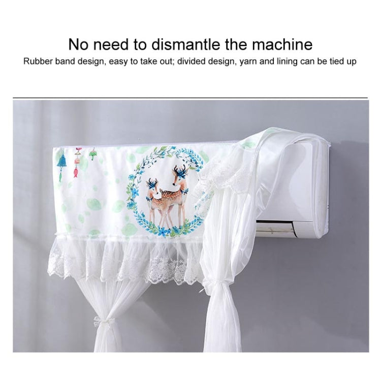 Do Not Take Dust-proof And Anti Direct Blowing Simple Wind Hanging Machine Air Conditioner Moon Cover, Size:Width 86 × Thickness 20 × Height 90cm(Color Palm) - Dust Covers by buy2fix | Online Shopping UK | buy2fix