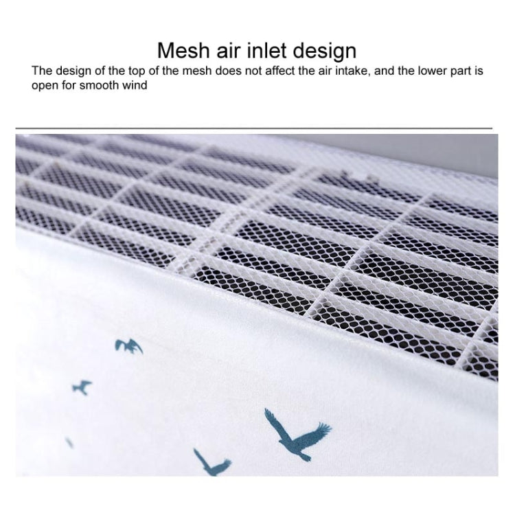 Do Not Take Dust-proof And Anti Direct Blowing Simple Wind Hanging Machine Air Conditioner Moon Cover, Size:Width 92 × Thickness 20 × Height 90cm(Round Leaf) - Dust Covers by buy2fix | Online Shopping UK | buy2fix