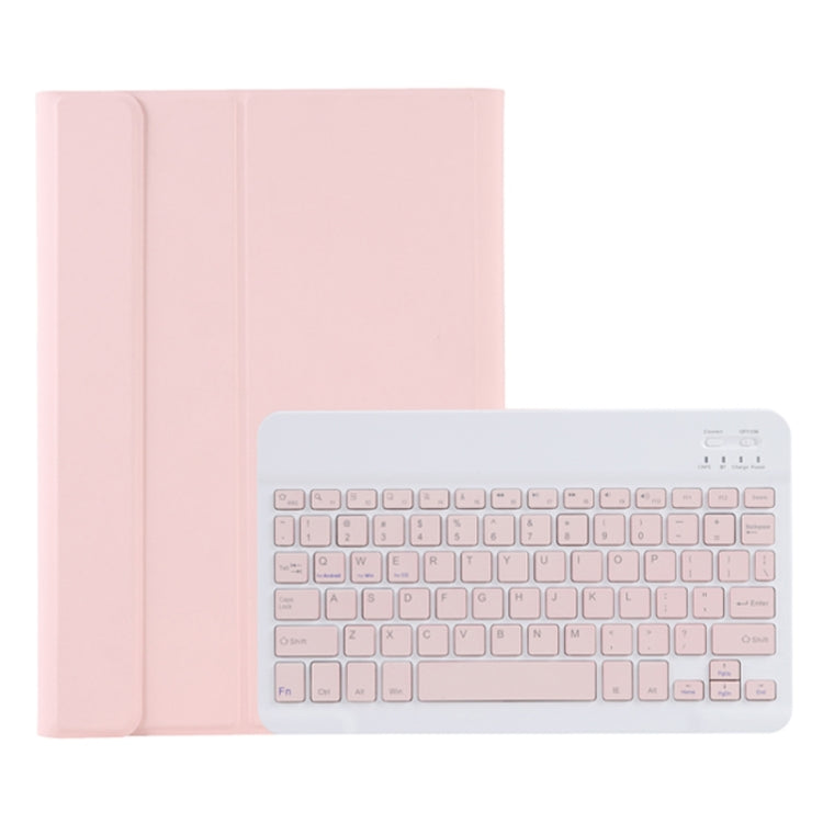 For Samsung Galaxy Tab A9+ X210/X215/X215 A09B Candy Color TPU Bluetooth Keyboard Leather Tablet Case with Pen Holder(Pink) - Samsung Keyboard by buy2fix | Online Shopping UK | buy2fix