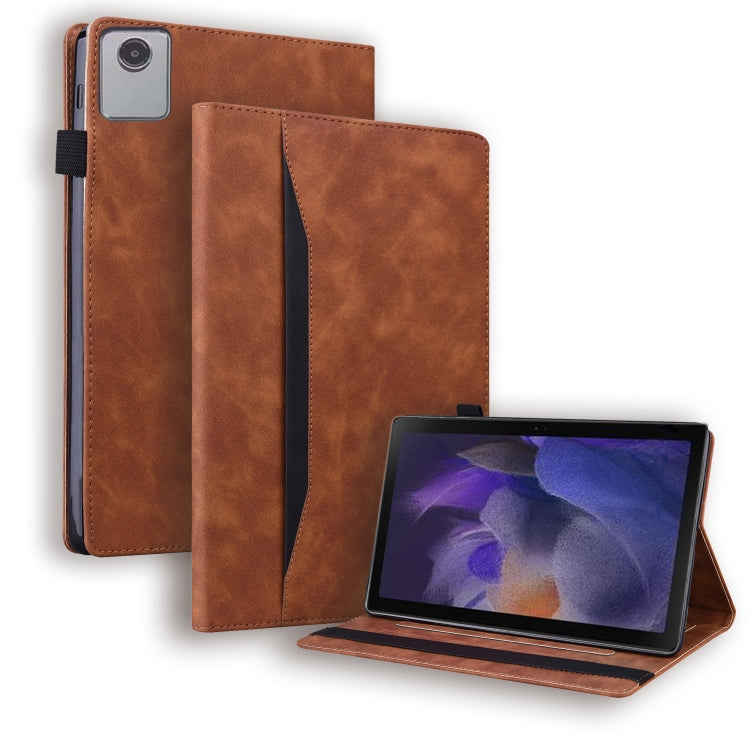 For Lenovo Tab M11 / Xiaoxin Pad 11 2024 Business Shockproof Horizontal Flip Leather Tablet Case(Brown) - Lenovo by buy2fix | Online Shopping UK | buy2fix