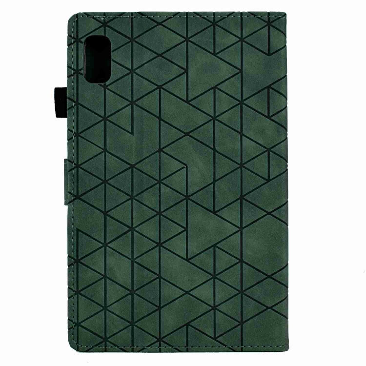 For Lenovo Tab M9 Rhombus TPU Smart Leather Tablet Case(Green) - Lenovo by buy2fix | Online Shopping UK | buy2fix