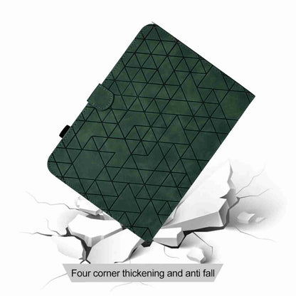 For Lenovo Tab M9 Rhombus TPU Smart Leather Tablet Case(Green) - Lenovo by buy2fix | Online Shopping UK | buy2fix