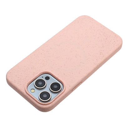 For iPhone 15 Pro Wheat MagSafe Magnetic Straw Material + TPU Phone Case(Pink) - iPhone 15 Pro Cases by buy2fix | Online Shopping UK | buy2fix