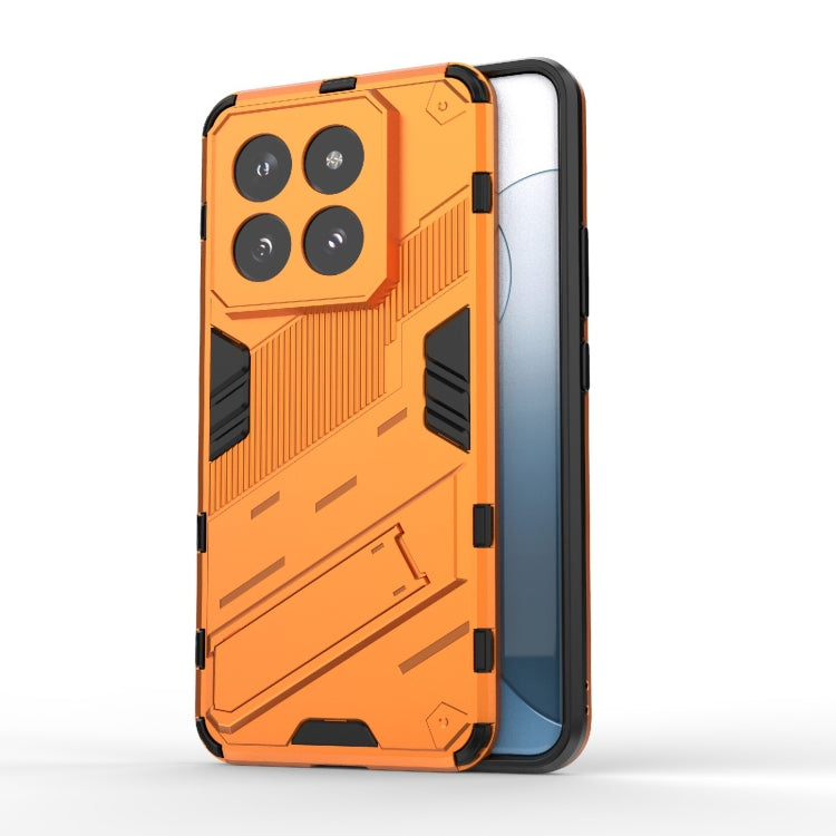 For Xiaomi 14 Pro 5G Punk Armor 2 in 1 PC + TPU Phone Case with Holder(Orange) - 14 Pro Cases by buy2fix | Online Shopping UK | buy2fix