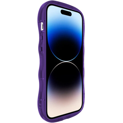 For iPhone 15 Pro IMAK Wave Bubble Soft Shockproof Phone Case(Purple) - iPhone 15 Pro Cases by imak | Online Shopping UK | buy2fix