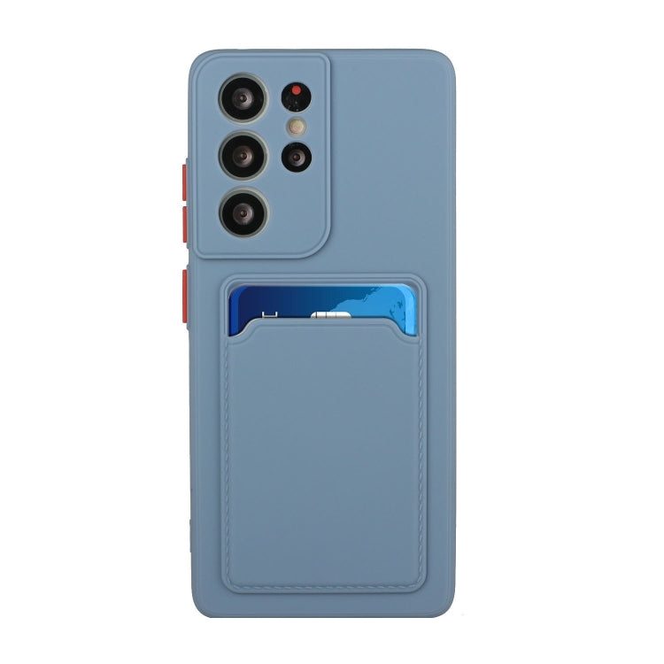 For Samsung Galaxy S23 Ultra 5G Card Slot Design Shockproof TPU Phone Case(Grey) - Galaxy S23 Ultra 5G Cases by buy2fix | Online Shopping UK | buy2fix