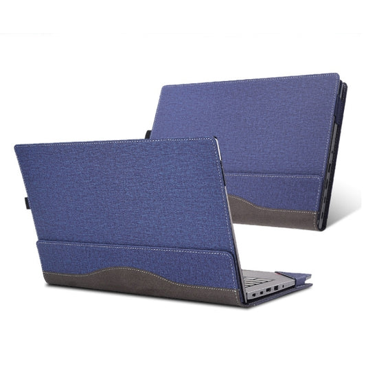 For Lenovo ThinkPad E15 Gen 4 Laptop Leather Anti-Fall Protective Case(Dark Blue) - 15.6 - 17 inch by buy2fix | Online Shopping UK | buy2fix