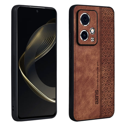 For Honor 90 GT AZNS 3D Embossed Skin Feel Phone Case(Brown) - Honor Cases by AZNS | Online Shopping UK | buy2fix