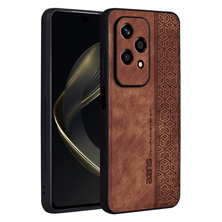 For Honor 200 Lite Global AZNS 3D Embossed Skin Feel Phone Case(Brown) - Honor Cases by AZNS | Online Shopping UK | buy2fix