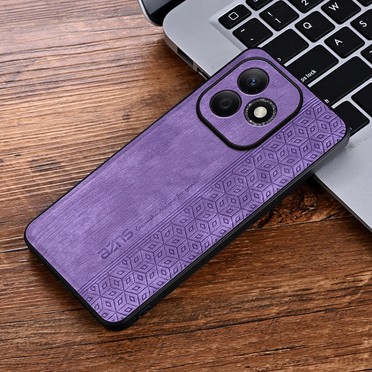 For Honor X60i AZNS 3D Embossed Skin Feel Phone Case(Purple) - Honor Cases by AZNS | Online Shopping UK | buy2fix