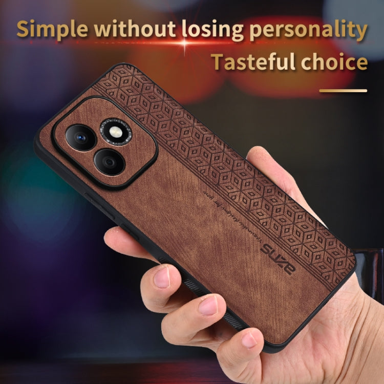 For Honor X60i AZNS 3D Embossed Skin Feel Phone Case(Purple) - Honor Cases by AZNS | Online Shopping UK | buy2fix