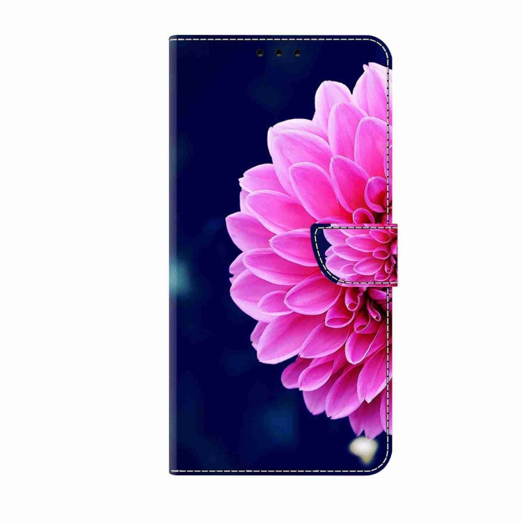 For Samsung Galaxy S24 Ultra 5G Crystal 3D Shockproof Protective Leather Phone Case(Pink Petals) - Galaxy S24 Ultra 5G Cases by buy2fix | Online Shopping UK | buy2fix